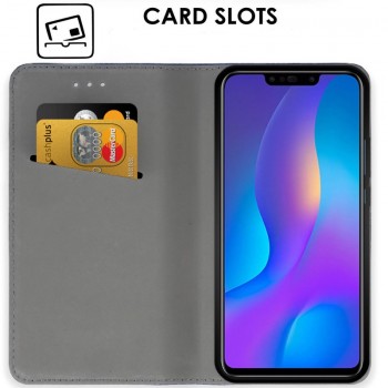 Telone atverčiamas dėklas - juodas (Huawei P SMART PLUS) Telone atverčiamas dėklas - juodas (Huawei P SMART PLUS)